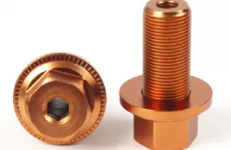 Copper plated hex bolt