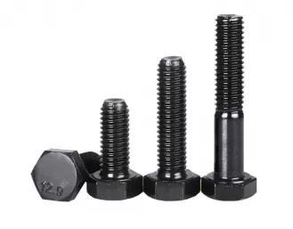 Black Hex Bolts DIN931 DIN933 Grade 8.8 10.9 12.9