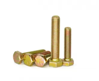 Yellow zinc bolts DIN931 DIN933 Grade 8.8 10.9 12.9