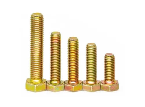 Yellow zinc bolts DIN931 DIN933 Grade 8.8 10.9 12.9