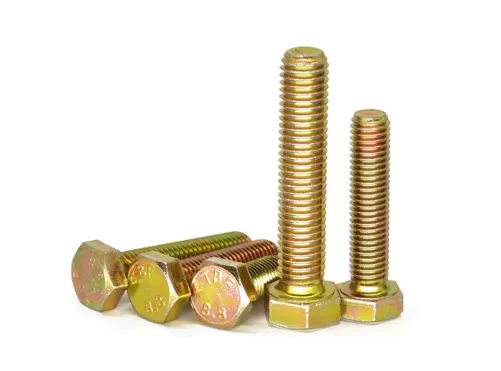 Yellow zinc bolts DIN931 DIN933 Grade 8.8 10.9 12.9