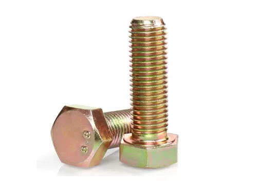 Yellow zinc bolts DIN931 DIN933 Grade 8.8 10.9 12.9