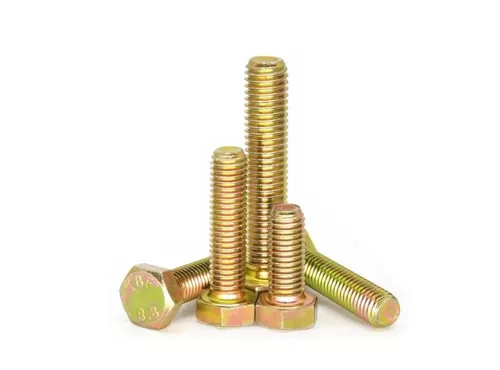 Yellow zinc bolts DIN931 DIN933 Grade 8.8 10.9 12.9