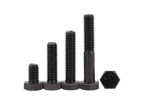 Black Hex Bolts DIN931 DIN933 Grade 8.8 10.9 12.9