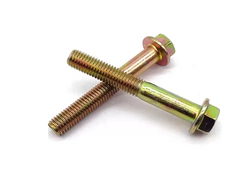 Yellow Zinc Plated Flange Bolts