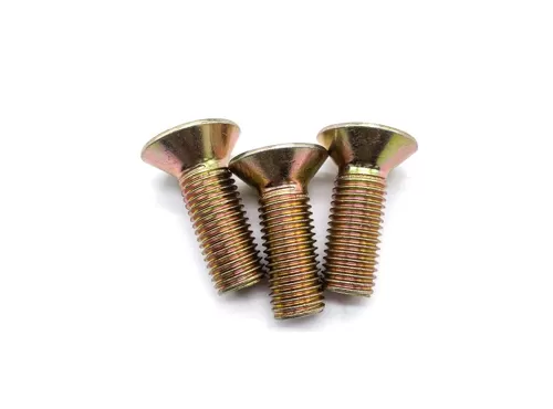 Yellow Zinc Plated Flat Socket Head Cap Screw