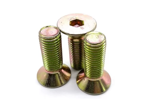 Yellow Zinc Plated Flat Socket Head Cap Screw
