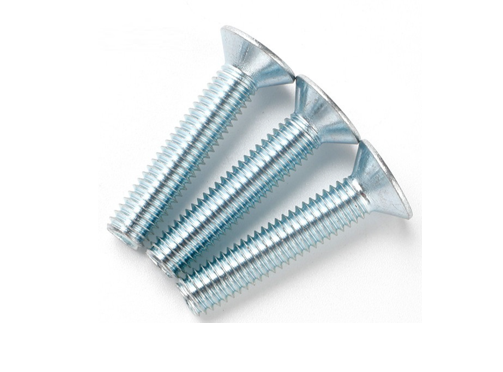 Galvanized White Blue Zinc Plated Flat Socket Head Cap Screw