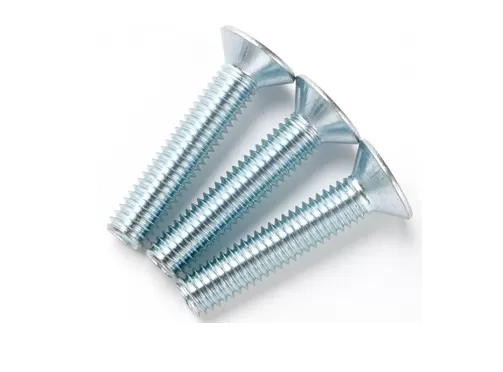 Galvanized White Blue Zinc Plated Flat Socket Head Cap Screw
