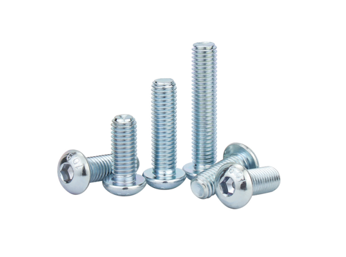 Galvanized  Zinc Plated Socket Round Head Bolts ISO7380