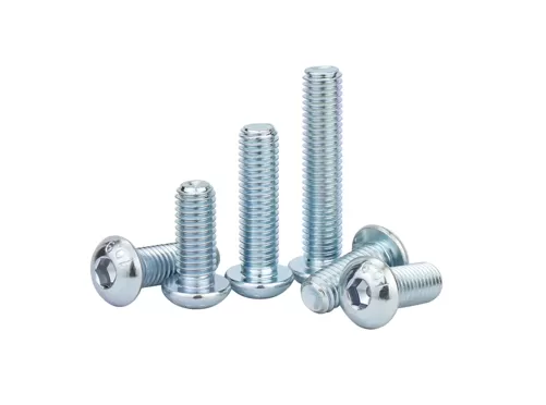 Galvanized  Zinc Plated Socket Round Head Bolts ISO7380