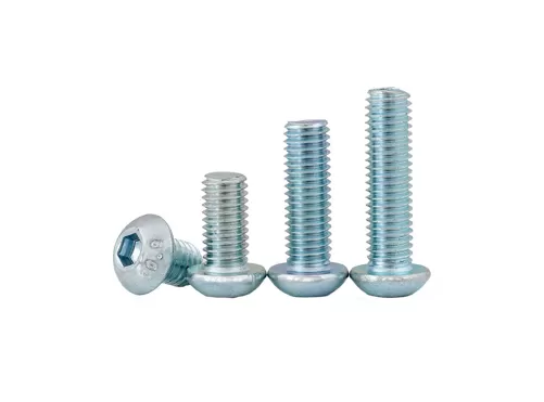 Galvanized  Zinc Plated Socket Round Head Bolts ISO7380