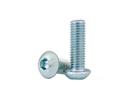 Galvanized  Zinc Plated Socket Round Head Bolts ISO7380