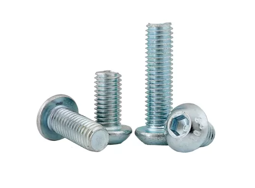 Galvanized  Zinc Plated Socket Round Head Bolts ISO7380