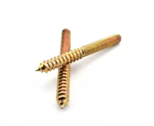 Yellow Zinc Plated Hanger Bolts