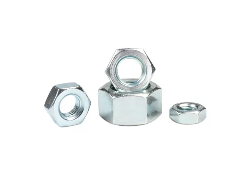 Galvanized Blue White Zinc Plated Hex Nuts
