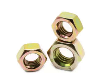 Yellow Zinc Plated Hex Nuts