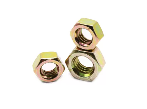 Yellow Zinc Plated Hex Nuts