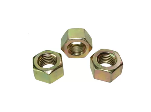 Yellow Zinc Plated Hex Nuts