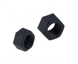 Black Oxide Hex Nuts