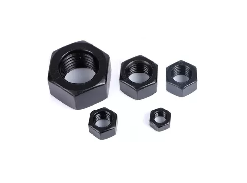 Black Oxide Hex Nuts