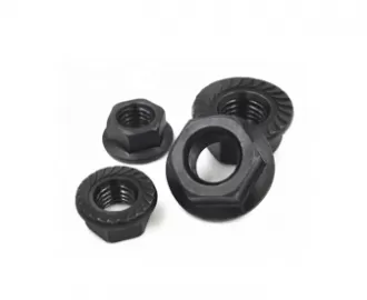 Black Oxide Hex Flange Nuts