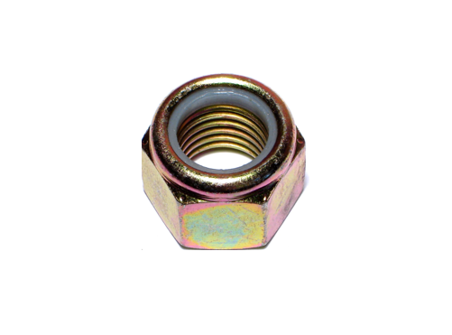 Yellow Zinc Plated Nylon Lock Nuts