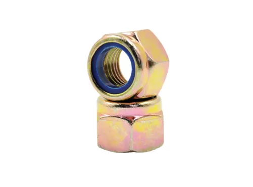 Yellow Zinc Plated Nylon Lock Nuts