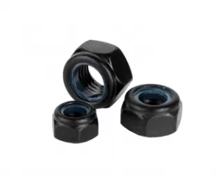 Black Oxide Nylon Lock Nuts