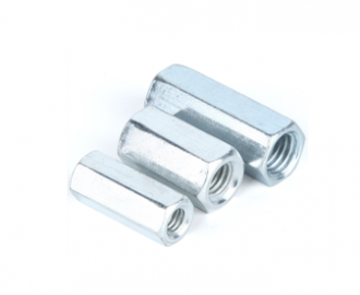 Galvanized Blue White Zinc Plated Coupling Nuts