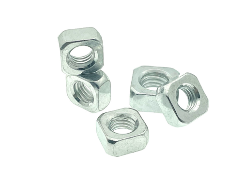 Galvanized Blue White Zinc Plated Square Nuts