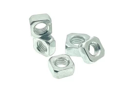 Galvanized Blue White Zinc Plated Square Nuts