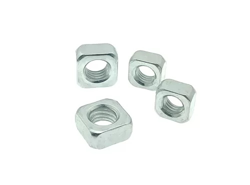 Galvanized Blue White Zinc Plated Square Nuts