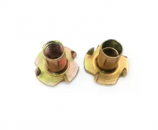 Color Yellow Zinc Plated Tee Nuts