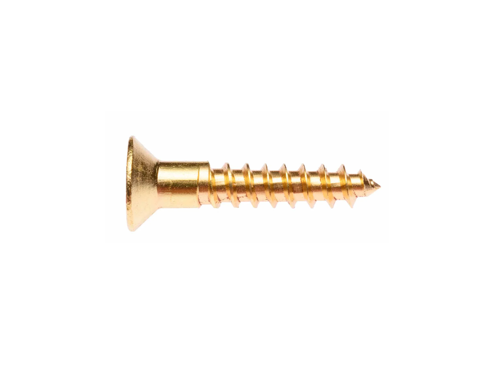 Yellow Zinc Plated Wood Confirmat Screws