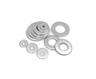 Blue White Zinc Plated Flat Washers