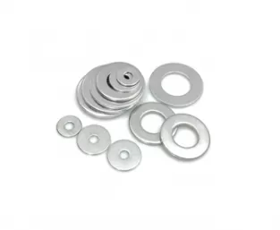 Blue White Zinc Plated Flat Washers