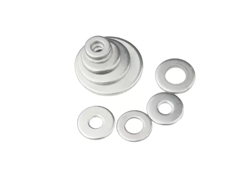 Blue White Zinc Plated Flat Washers