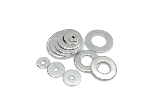 Blue White Zinc Plated Flat Washers