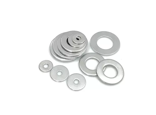 Blue White Zinc Plated Flat Washers