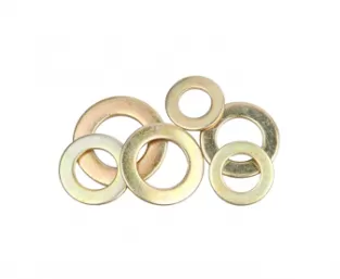 Color Yellow Zinc Plated Flat Washers