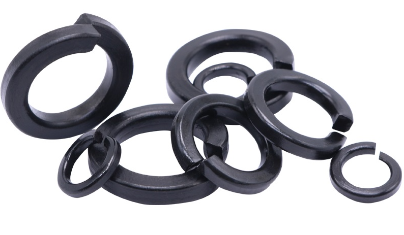 M4 (4mm) Black Spring Washers – Metric Steel, Choose Qty: 10, 20, Or 50 Pack