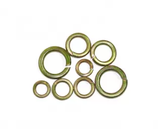 Color Yellow Zinc Plated Spring Washers