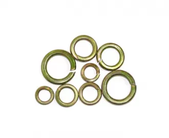 Color Yellow Zinc Plated Spring Washers