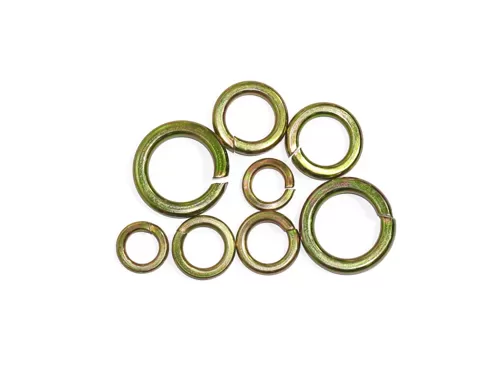 Color Yellow Zinc Plated Spring Washers