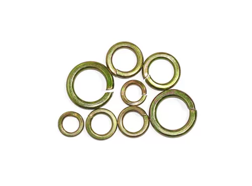 Color Yellow Zinc Plated Spring Washers