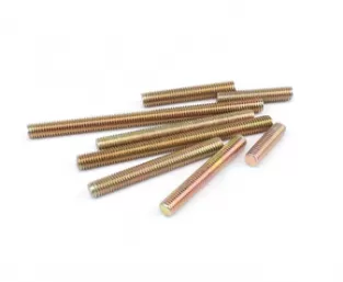 Color Yellow Zinc Plated Threaded Rods