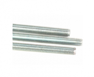 White Blue Zinc Plated Threaded Rods
