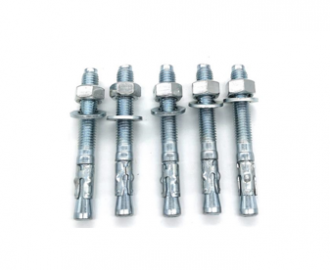 White Blue Zinc Plated Wedge Anchor Bolts