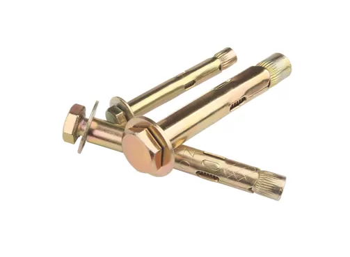 Yellow Zinc Plated Hex Nut Sleeve Anchor Expansion Bolt